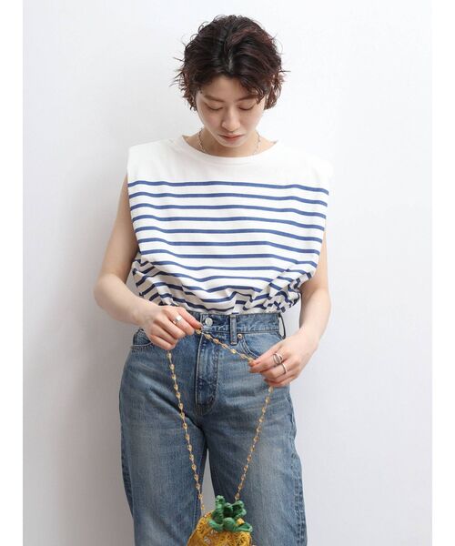 Ungrid（アングリッド）の「肩パットノースリトップス（Tシャツ/カットソー・レディース・ブラック/オフホワイト/その他1・FREE）」の13枚目の写真