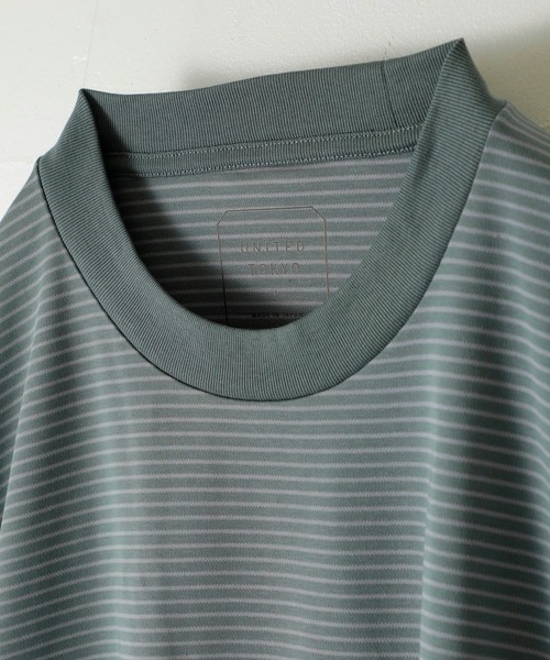 UNITED TOKYO(ユナイテッドトウキョウ)の「テクノラマオーバーサイズTシャツ(Tシャツ/カットソー・メンズ・ネイビー/ライトグリーン/アイボリー/ブラック・1/2)」の5枚目の写真