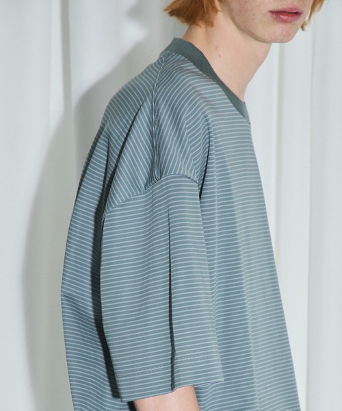 UNITED TOKYO(ユナイテッドトウキョウ)の「テクノラマオーバーサイズTシャツ(Tシャツ/カットソー・メンズ・ネイビー/ライトグリーン/アイボリー/ブラック・1/2)」の13枚目の写真