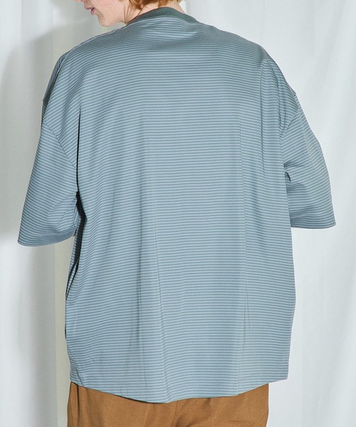 UNITED TOKYO(ユナイテッドトウキョウ)の「テクノラマオーバーサイズTシャツ(Tシャツ/カットソー・メンズ・ネイビー/ライトグリーン/アイボリー/ブラック・1/2)」の22枚目の写真