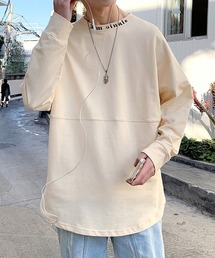EFFECTION（エフェクション）の「【neos -addictive design-】ルーズシルエット ネックロゴ バックプリント ロングスリーブ Tシャツ（Tシャツ/カットソー）」