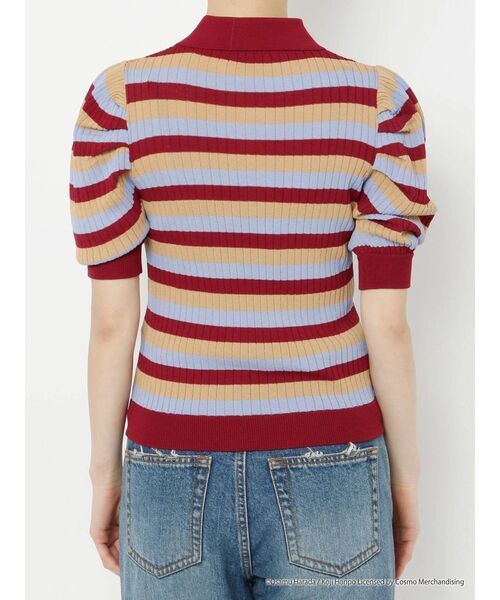 OSAMU GOODS（オサムグッズ）の「OSAMU GOODS パワショルニットポロ（ニット/セーター・レディース・ブラック/ボルドー/グリーン・MEDIUM）」の20枚目の写真