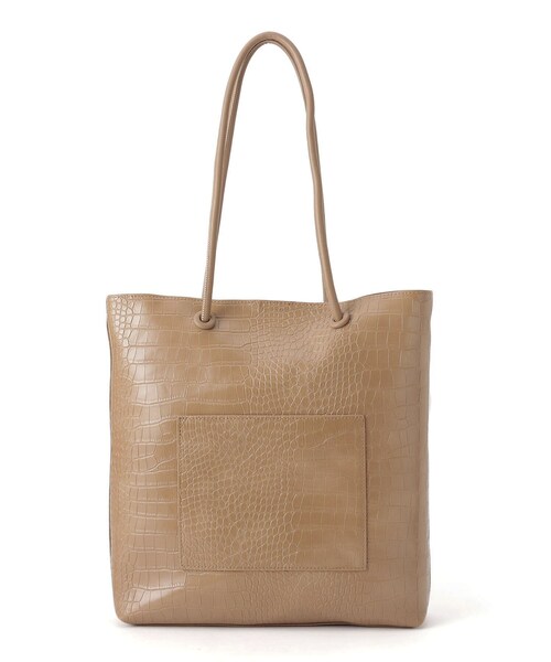 pink adobe（ピンクアドベ）の「◆シンプル スクエアトートバッグ（トートバッグ・レディース・アイボリー/シルバー/グレー系/ブラック/ベージュ系・00）」の8枚目の写真