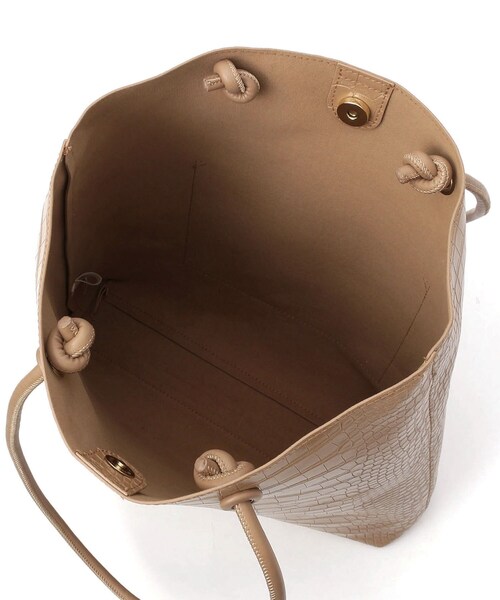 pink adobe（ピンクアドベ）の「◆シンプル スクエアトートバッグ（トートバッグ・レディース・アイボリー/シルバー/グレー系/ブラック/ベージュ系・00）」の6枚目の写真