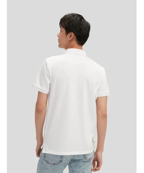 GAP（ギャップ）の「Gapロゴ ピケポロシャツ（ポロシャツ・メンズ・ブラック/パープル/ネイビー/グレー/イエロー/グリーン/ホワイト系その他・S/M/L/XL/XS）」の12枚目の写真