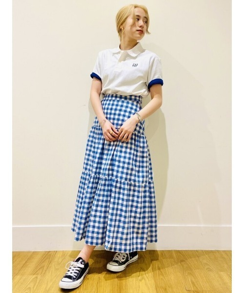 GAP（ギャップ）の「Gapロゴ ピケポロシャツ（ポロシャツ・メンズ・ブラック/パープル/ネイビー/グレー/イエロー/グリーン/ホワイト系その他・S/M/L/XL/XS）」の20枚目の写真