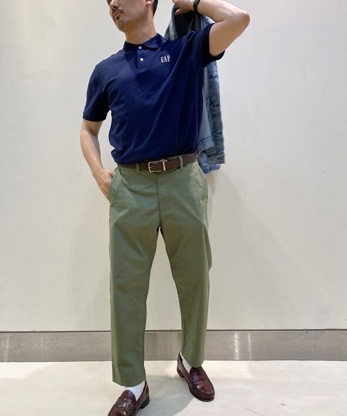 GAP（ギャップ）の「Gapロゴ ピケポロシャツ（ポロシャツ・メンズ・ブラック/パープル/ネイビー/グレー/イエロー/グリーン/ホワイト系その他・S/M/L/XL/XS）」の8枚目の写真