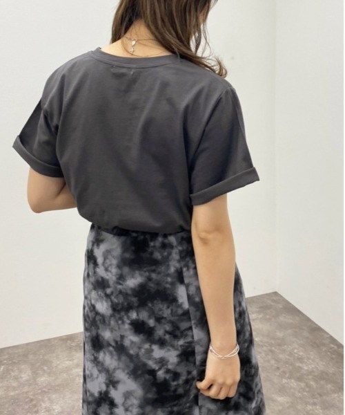 apres jour mignon（アプレジュールミニョン）の「カレッジプリントＴシャツ 【ZOZOTOWN限定アイテム】（Tシャツ/カットソー・レディース・ネイビー/杢グレー/ブラック/ナチュラル・フリー/X-LARGE）」の7枚目の写真
