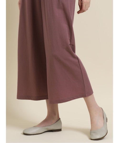 m.f.editorial（エムエフエディトリアル）の「エムエフエディトリアルレディース/m.f.editorial：Women　トレッチ鹿の子 セットアップ ワイドパンツ（セットアップアイテムございます）（その他パンツ・レディース・キャメル/カーキ・FREE）」の15枚目の写真