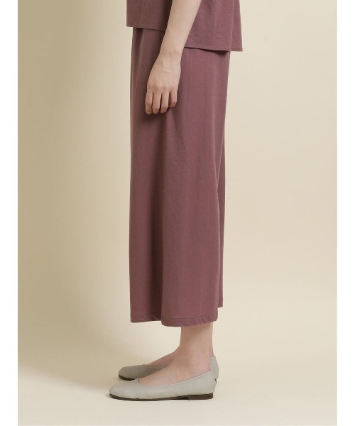 m.f.editorial（エムエフエディトリアル）の「エムエフエディトリアルレディース/m.f.editorial：Women　トレッチ鹿の子 セットアップ ワイドパンツ（セットアップアイテムございます）（その他パンツ・レディース・キャメル/カーキ・FREE）」の12枚目の写真