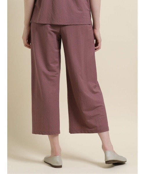 m.f.editorial（エムエフエディトリアル）の「エムエフエディトリアルレディース/m.f.editorial：Women　トレッチ鹿の子 セットアップ ワイドパンツ（セットアップアイテムございます）（その他パンツ・レディース・キャメル/カーキ・FREE）」の13枚目の写真