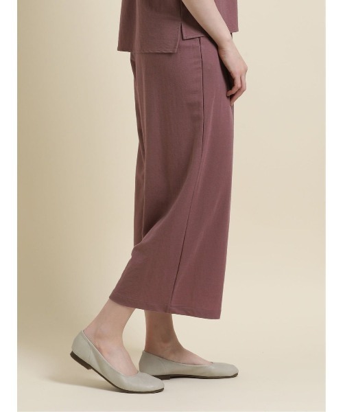 m.f.editorial（エムエフエディトリアル）の「エムエフエディトリアルレディース/m.f.editorial：Women　トレッチ鹿の子 セットアップ ワイドパンツ（セットアップアイテムございます）（その他パンツ・レディース・キャメル/カーキ・FREE）」の14枚目の写真