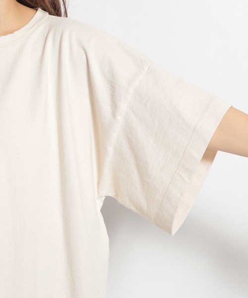 ichi（イチ）の「【ichi(イチ)】ビッグカットソーワンピース（ワンピース・レディース・ブラック/カーキ/ナチュラル・FREE）」の8枚目の写真