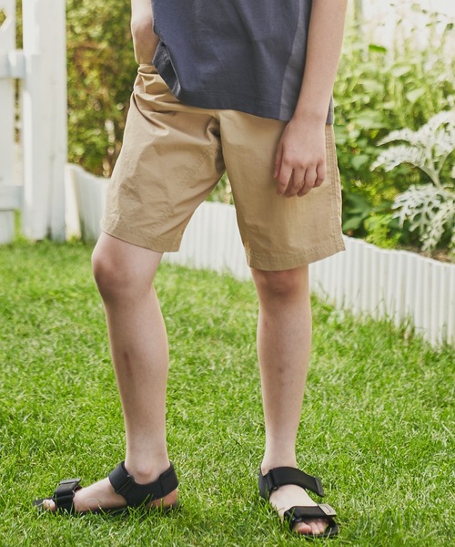 &yam(アンドヤム)の「水陸両用 速乾素材 ベルト付き配色ポケットショートパンツ(その他パンツ・キッズ・グリーン/ブラウン/オレンジ/ブラック/ベージュ・110-120cm/140-150cm/130-140cm/150-160cm/120-130cm)」の4枚目の写真