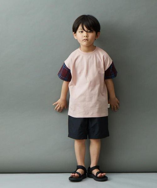 &yam(アンドヤム)の「水陸両用 速乾素材 ベルト付き配色ポケットショートパンツ(その他パンツ・キッズ・グリーン/ブラウン/オレンジ/ブラック/ベージュ・110-120cm/140-150cm/130-140cm/150-160cm/120-130cm)」の6枚目の写真