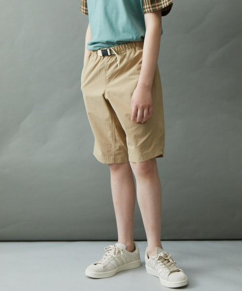 &yam(アンドヤム)の「水陸両用 速乾素材 ベルト付き配色ポケットショートパンツ(その他パンツ・キッズ・グリーン/ブラウン/オレンジ/ブラック/ベージュ・110-120cm/140-150cm/130-140cm/150-160cm/120-130cm)」の16枚目の写真