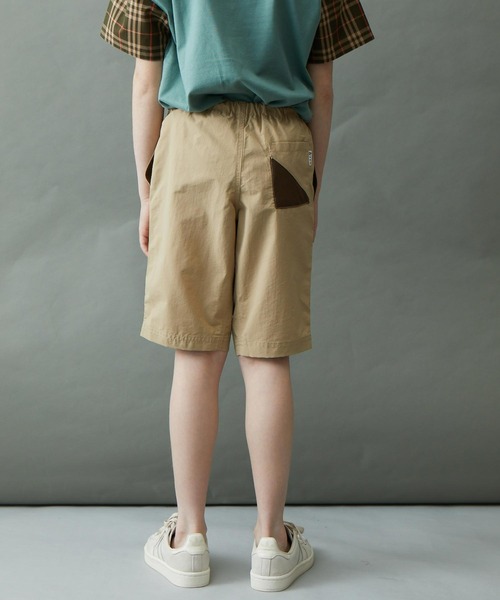 &yam(アンドヤム)の「水陸両用 速乾素材 ベルト付き配色ポケットショートパンツ(その他パンツ・キッズ・グリーン/ブラウン/オレンジ/ブラック/ベージュ・110-120cm/140-150cm/130-140cm/150-160cm/120-130cm)」の18枚目の写真