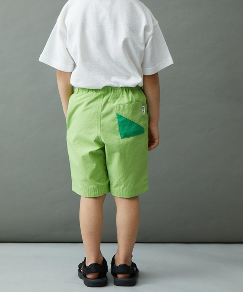 &yam(アンドヤム)の「水陸両用 速乾素材 ベルト付き配色ポケットショートパンツ(その他パンツ・キッズ・グリーン/ブラウン/オレンジ/ブラック/ベージュ・110-120cm/140-150cm/130-140cm/150-160cm/120-130cm)」の22枚目の写真