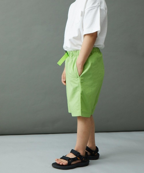 &yam(アンドヤム)の「水陸両用 速乾素材 ベルト付き配色ポケットショートパンツ(その他パンツ・キッズ・グリーン/ブラウン/オレンジ/ブラック/ベージュ・110-120cm/140-150cm/130-140cm/150-160cm/120-130cm)」の21枚目の写真