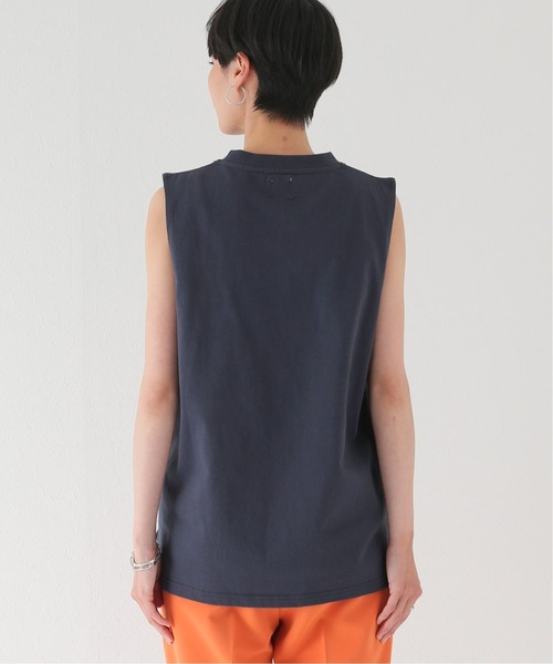 JOINT WORKS(ジョイントワークス)の「J-ヘビーオンスノースリーブTシャツ(Tシャツ/カットソー・レディース・ホワイト/ピンク/スミクロ・FREE)」の4枚目の写真