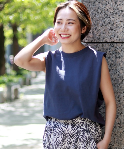 JOINT WORKS(ジョイントワークス)の「J-ヘビーオンスノースリーブTシャツ(Tシャツ/カットソー・レディース・ホワイト/ピンク/スミクロ・FREE)」の17枚目の写真