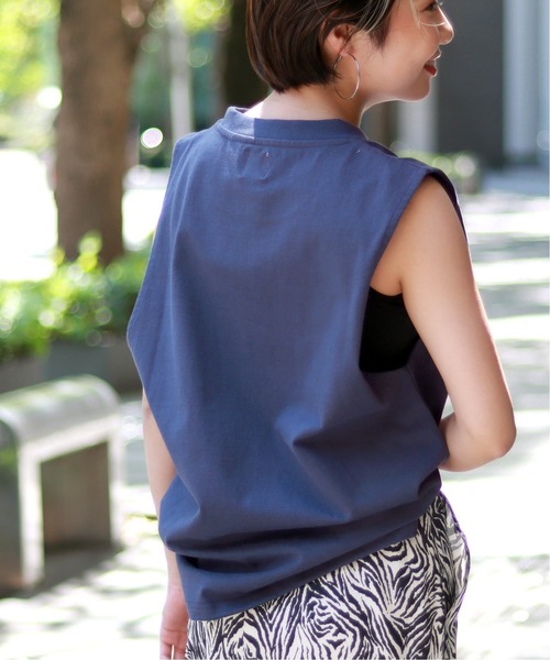 JOINT WORKS(ジョイントワークス)の「J-ヘビーオンスノースリーブTシャツ(Tシャツ/カットソー・レディース・ホワイト/ピンク/スミクロ・FREE)」の18枚目の写真