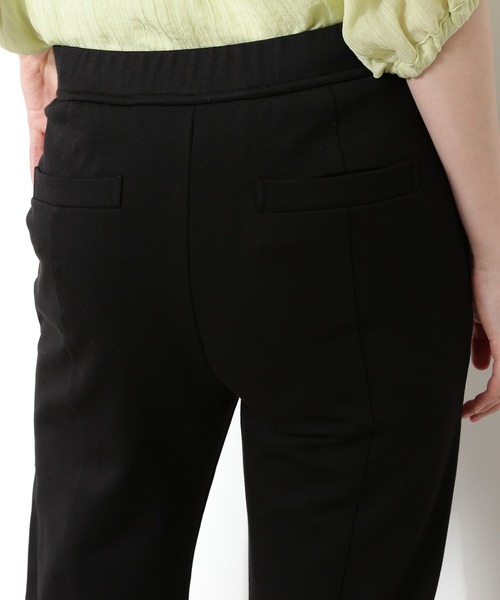 N.（N. Natural Beauty Basic）（エヌエヌナチュラルビューティーベーシック）の「ポンチブーツカットパンツ（その他パンツ・レディース・ブラック/ベージュ・MEDIUM）」の6枚目の写真