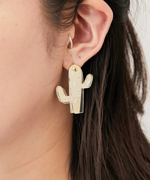 WEB限定)サボテンピアス（ピアス（両耳用））｜ear PAPILLONNER