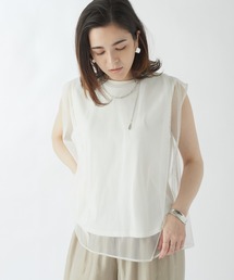 DRWCYS | チュールレイヤードトップス(Tシャツ/カットソー)