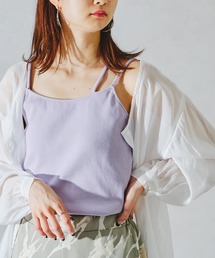 カップ付きスラントストラップキャミソール/AC1044