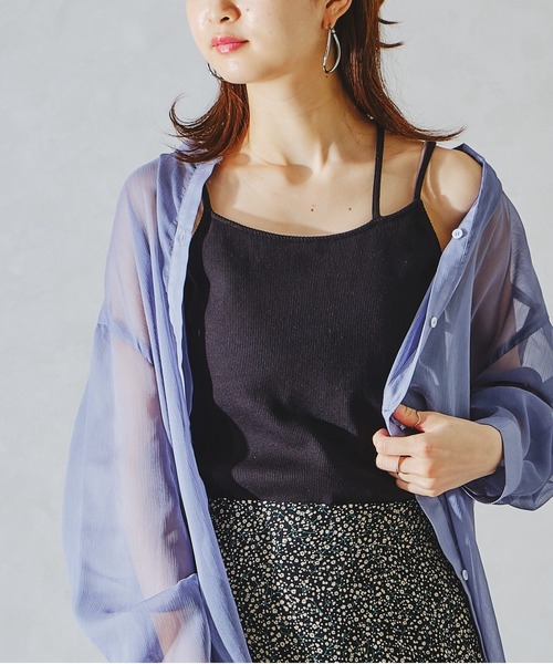 acro（アクロ）の「カップ付きスラントストラップキャミソール/AC1044（キャミソール・レディース・ホワイト/ブラック/パープル・ﾌﾘ-）」の3枚目の写真