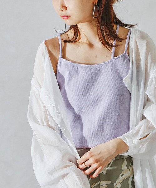 acro（アクロ）の「カップ付きスラントストラップキャミソール/AC1044（キャミソール・レディース・ホワイト/ブラック/パープル・ﾌﾘ-）」の14枚目の写真