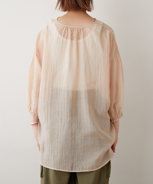 CIAOPANIC TYPY(チャオパニックティピー)の「【ZOZOTOWN限定】フリルシアーブラウス(シャツ/ブラウス・レディース・ブラック/ホワイト/グリーン/ピンク・ONE SIZE)」の20枚目の写真