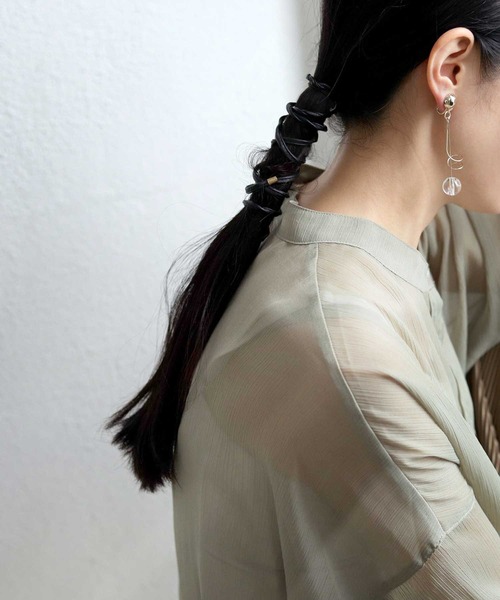 antiqua（アンティカ）の「クリアボールアシメイヤリング（イヤリング・レディース・シルバー/ゴールド・FREE）」の7枚目の写真