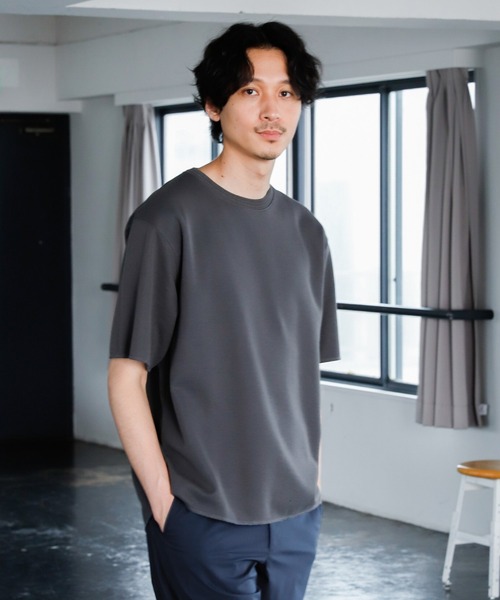 GLOBAL WORK（グローバルワーク）の「カノコWフェイスTee/942518（Tシャツ/カットソー・メンズ・ライトグリーン/ブラウン/ライトベージュ/ネイビー・X-LARGE/LARGE/MEDIUM/SMALL）」の3枚目の写真