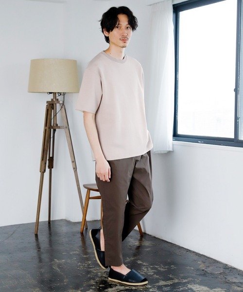 GLOBAL WORK（グローバルワーク）の「カノコWフェイスTee/942518（Tシャツ/カットソー・メンズ・ライトグリーン/ブラウン/ライトベージュ/ネイビー・X-LARGE/LARGE/MEDIUM/SMALL）」の6枚目の写真