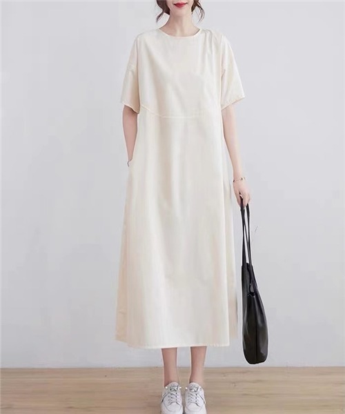 クルーネックマキシ丈ワンピース ワンピース Free Free セール Stylists フリー スタイリスト のファッション Stylists フリー