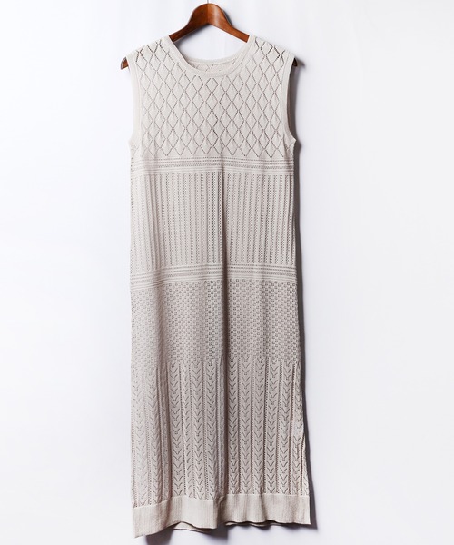 Brownie（ブラウニー）の「Brownie　BACK重ねベストワンピース（ワンピース・レディース・ベージュ/ライトグレー/モカ・FREE）」の7枚目の写真