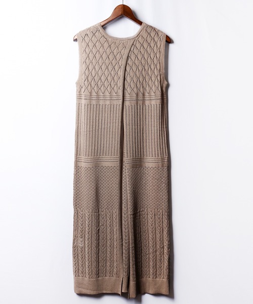 Brownie（ブラウニー）の「Brownie　BACK重ねベストワンピース（ワンピース・レディース・ベージュ/ライトグレー/モカ・FREE）」の14枚目の写真