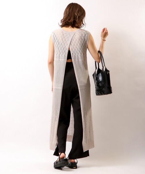 Brownie（ブラウニー）の「Brownie　BACK重ねベストワンピース（ワンピース・レディース・ベージュ/ライトグレー/モカ・FREE）」の11枚目の写真