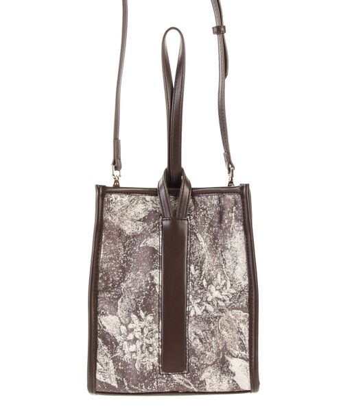 MERCURYDUO(マーキュリーデュオ)の「ジャカード2WAYミニポシェット(ハンドバッグ・レディース・ベージュ/ブラウン・FREE)」の9枚目の写真