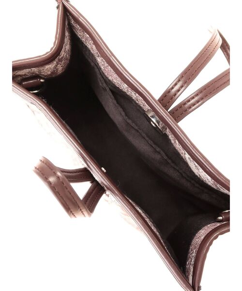 MERCURYDUO(マーキュリーデュオ)の「ジャカード2WAYミニポシェット(ハンドバッグ・レディース・ベージュ/ブラウン・FREE)」の13枚目の写真