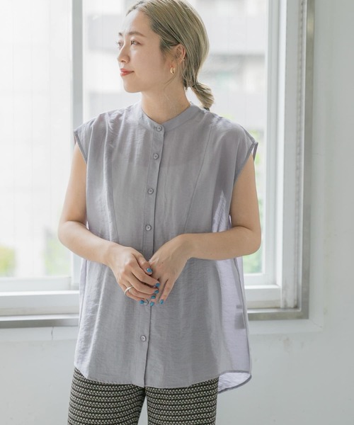 ITEMS URBANRESEARCH(アイテムズ アーバンリサーチ)の「バックリボンシアーブラウス(シャツ/ブラウス・レディース・グレー系その他/オフホワイト/チャコールグレー/ベージュ・FREE)」の15枚目の写真