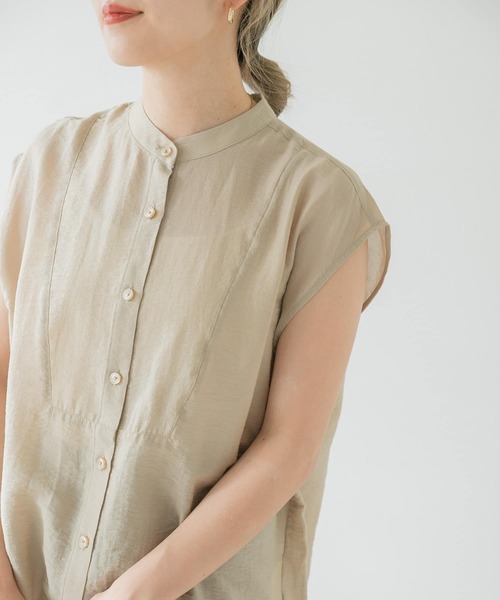 ITEMS URBANRESEARCH(アイテムズ アーバンリサーチ)の「バックリボンシアーブラウス(シャツ/ブラウス・レディース・グレー系その他/オフホワイト/チャコールグレー/ベージュ・FREE)」の19枚目の写真