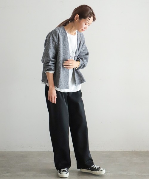 NOMBRE IMPAIR（ノンブルアンペール）の「CAT PT ロンTEE（Tシャツ/カットソー・レディース・ホワイト/パープル/ブラウン・FREE）」の13枚目の写真