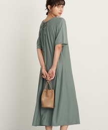 Earth Music Ecology アースミュージックアンドエコロジーのワンピース ドレス グリーン カーキ 緑色系 半袖 通販 Zozotown