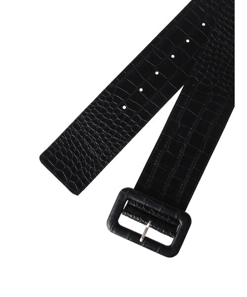 GYDA（ジェイダ）の「クロコPATTERNワイドベルト（ベルト・レディース・ブラック/ブラウン・FREE）」の6枚目の写真