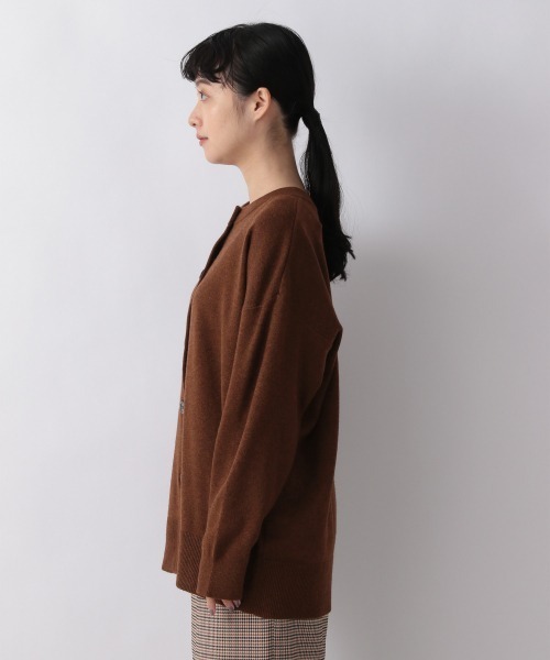 LOWRYS FARM(ローリーズファーム)の「ウスモチモチクルーミドルカーディガン 218154(カーディガン/ボレロ・レディース・アイボリー/ブラック/ダークブラウン/ブルー/ピンク/グリーン・FREE)」の16枚目の写真