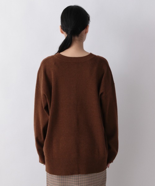 LOWRYS FARM(ローリーズファーム)の「ウスモチモチクルーミドルカーディガン 218154(カーディガン/ボレロ・レディース・アイボリー/ブラック/ダークブラウン/ブルー/ピンク/グリーン・FREE)」の12枚目の写真