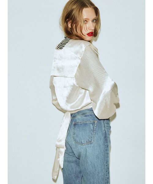 jouetie（ジュエティ）の「ウエストリボンブラウス（シャツ/ブラウス・レディース・オフホワイト/ブラック/グリーン・MEDIUM）」の15枚目の写真